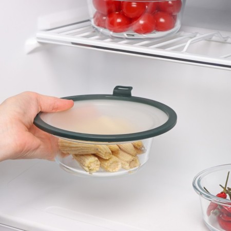 Vacuum lid for utensils shade, d = 16 cm, green color-8