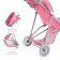 Stroller for dolls summer, three -wheel, metal frame, mix