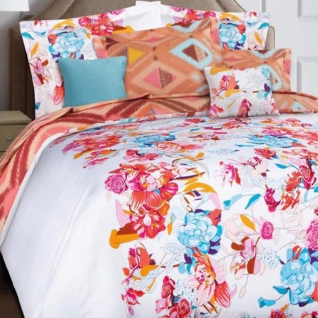 Bed linen 1.5 joint venture "Clematis", size 145x210 cm, 145x210 cm, 50x70 cm - 2 pcs