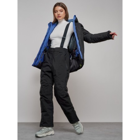 Ski suit female, size 50, black color-24