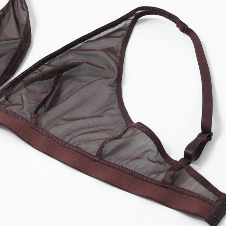 Women's bra, chocolate-brown color, size 75b-1