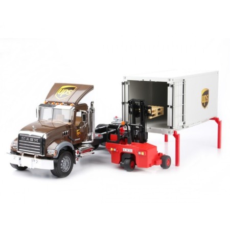 Mack Mack "UPS Van, with a loader and pallets-1