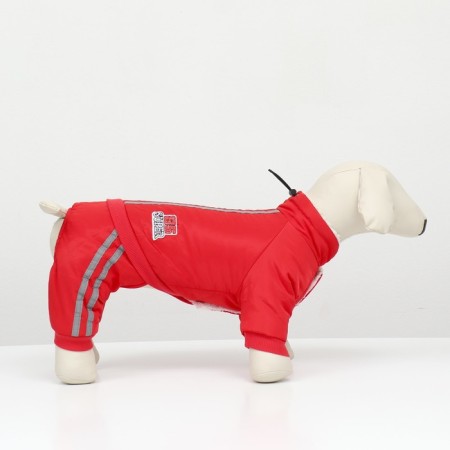 SPORT COMBINESON with reflective stripes, size 2xl (DS 45, OG 55, Osh 45 cm), red 96672-1