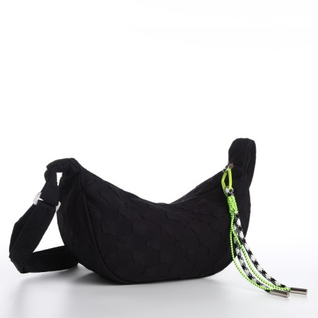 Women's bag over the shoulder, black color 30*14*10 cm-6