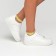 Women's socks glass minku yellow color, size 36-37 (23 cm)