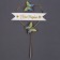 Topper "Happy Birthday", butterflies in the heart, color multi -colored gradient