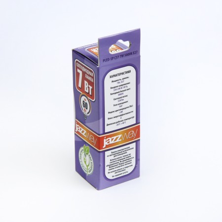 LED LED JAZZWAY, C37, E27, 7 W, 520 LM, 5000 K, PLED-SP-3