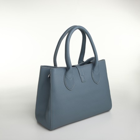 Women's bag with zipper, Textura, average size, blue color-2
