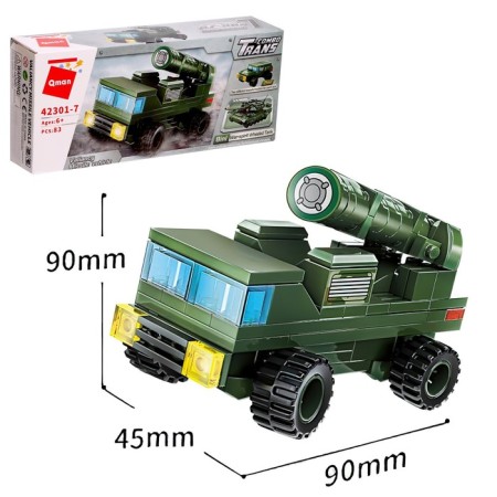 Designer Military zone "Rocket Machine", 83 parts