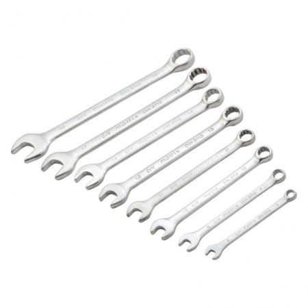 A set of keys of combined Matrix 15408, 6 - 19 mm, CRV, matte chromium, 8 pcs.-1