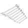 A set of keys of combined Matrix 15408, 6 - 19 mm, CRV, matte chromium, 8 pcs.