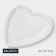 Porcelain dish Magistro "Heart", 24 × 27 × 3 cm, white color