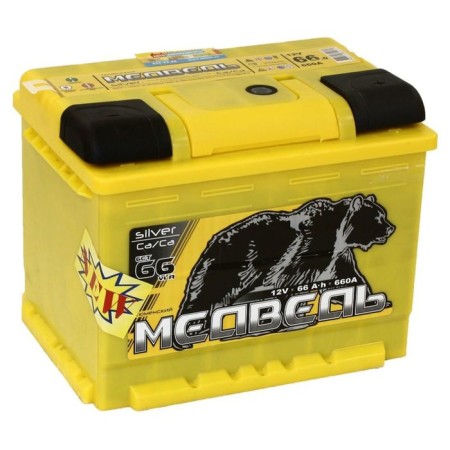 Battery Bear Silver Ca/CA 66 Ah, reverse polarity