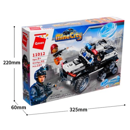 Designer Police "Assault All -terrain vehicle", 2 minifigurs and 237 details-3
