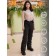 Pants for girls, height 134 cm, black color