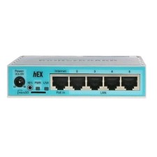 Маршрутизатор проводной MikroTik hEX (RB750GR3), 10/100/1000 Мбит, белый