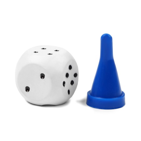 Set for board games 10 cubes, 40 chips-1