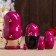 Matryoshka "God's cow", purple scarf, 5 puppet, 9-11 cm