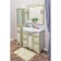 Sanflor mirror "Adele 100", white color/patina gold