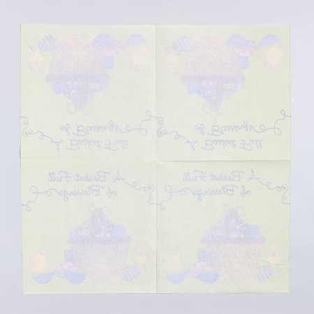 Paper napkins "Easter basket" with chickens, 33x33 cm, set 20 pcs-2