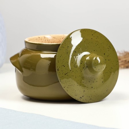 Ceramic potted pot "Novarussa" No. 5, 0.5l / 14x12cm, oasis-1