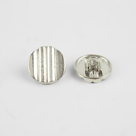 A set of metal buttons on the leg, d = 15 mm, 10 pcs, silver color-2