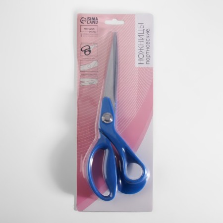 Portnovsky scissors, mowed blade, 10 ", 25 cm, blue-5