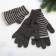 Female gloves, dark gray color, size 18