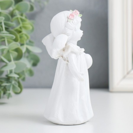 Souvenir Polystone "Baby-Angel with a heart" Snow White "mix 8.5x4x11.8 cm-2