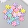 Decor for creativity plastic "Flower" Color set 25 pcs 0.4x2.3x2.3 cm