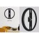 Watching interior, made of metal loft, D-32 cm, silent, black