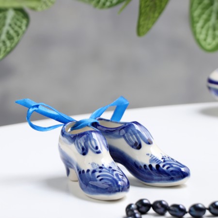 Souvenir "Shoes", 3 x 7 cm, gzhel-1