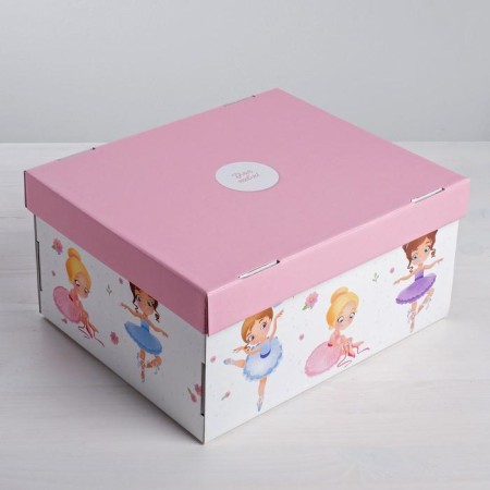 Gift folding box, packaging, “sweet girl”, 31 x 25.5 x 16 cm-1