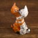 Souvenir tree "kissing cats" 13x3.5x7 cm