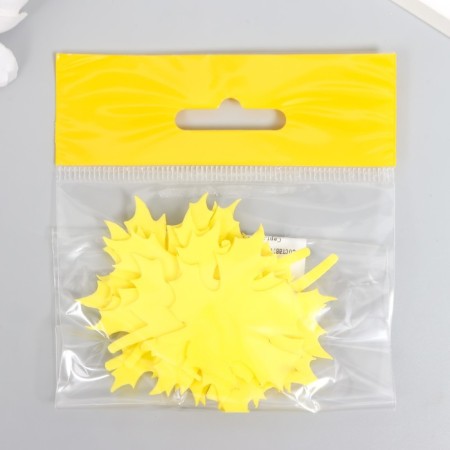 Foamir's blank "List of maple", 5x5cm, 10pcs, yellow set-2