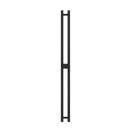 Terminus duo electric heated towel rail "Prof", 1400x110 mm, black matte-1