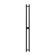 Terminus duo electric heated towel rail "Prof", 1400x110 mm, black matte