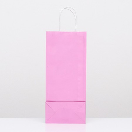 Craft package for a bottle, lilac, 14 x 8 x 32 cm-2