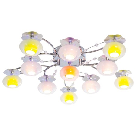 Steel Stewsvelight "Dawn", 11x12W G4, chromium color, with PDU-1