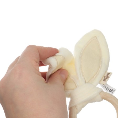New Year's gift set: toy - squeak and ISURUK - pitch "Bunny", beige color-9