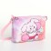Bag's bag with lightning, pink color