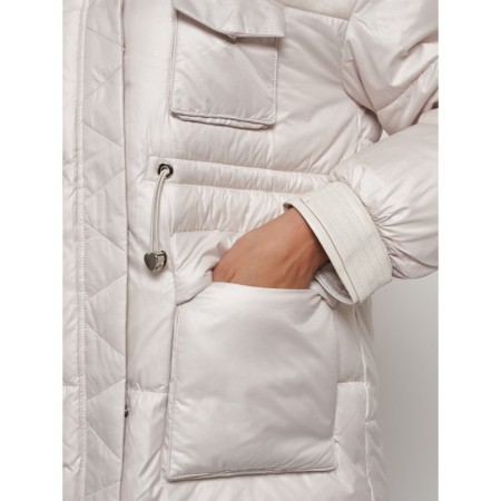 Winter jacket, size 48, beige color-8