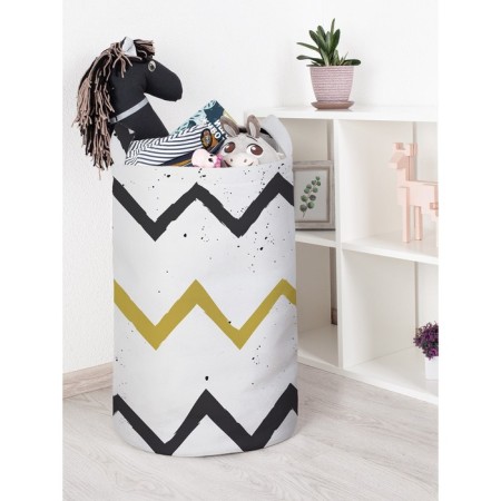 Basket for toys "Zigzag severity, size 40x60 cm