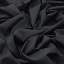 Fabric shirt, smooth -colored cotton, width 150 cm, black color
