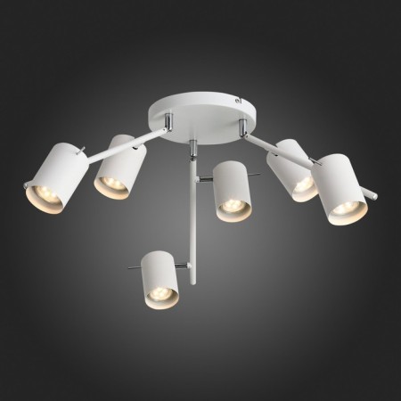 Ceiling lamp ST LUCE. SL597.502.06. 6x3 W, GU10, 3000K, 21x21x42 cm, white color-2