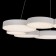 Suspended chandelier Mantra lunas, Led, 3700lm, 3000k, 1600 mm, matte white color