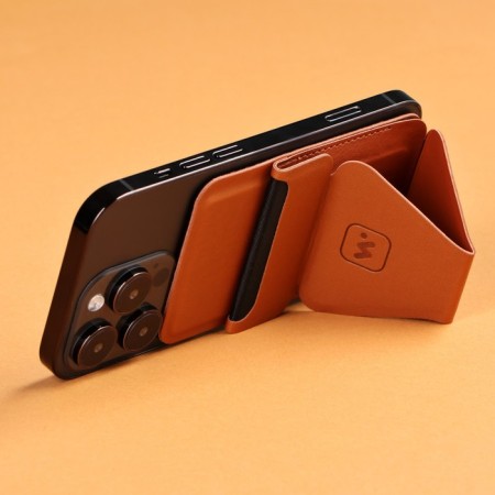 Windigo magnetic wallet, Magsafe support, for iPhone 12/13/14/15, maple brown-13