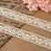 Knitted lace, 25 mm × 10 ± 1 m, beige color