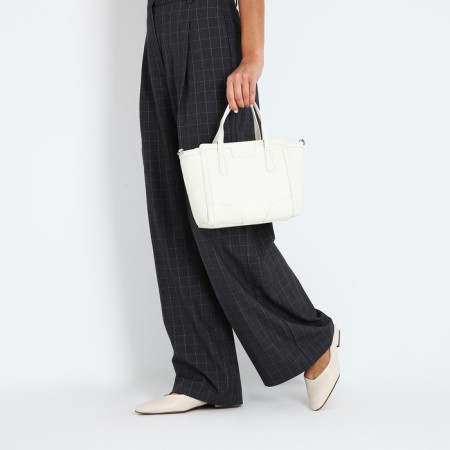 Bag Female Tout with zipper, white color-9