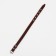 Leather collar on synthetic winterizer, 45 x 2 cm, Osh 25-35 cm, brown